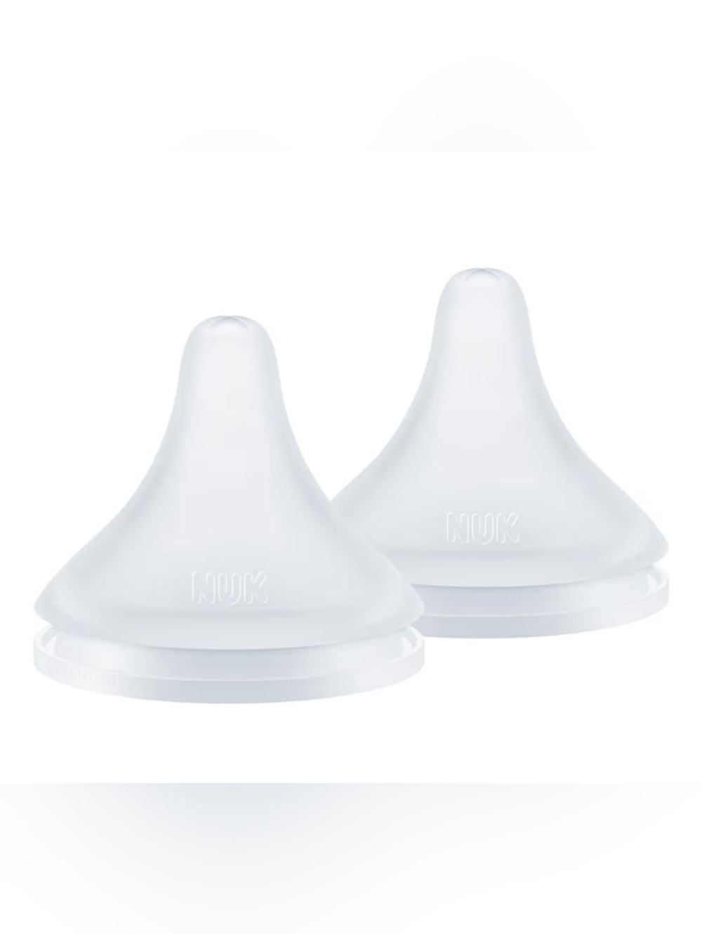 NUK Perfect Match Medium Flow Soft Silicone Nipple Anti-Colic Vent, 6 Pack